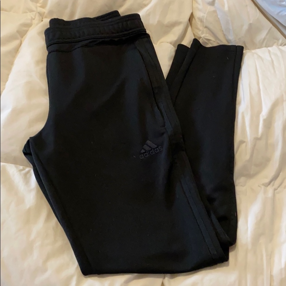 Black adidas joggers